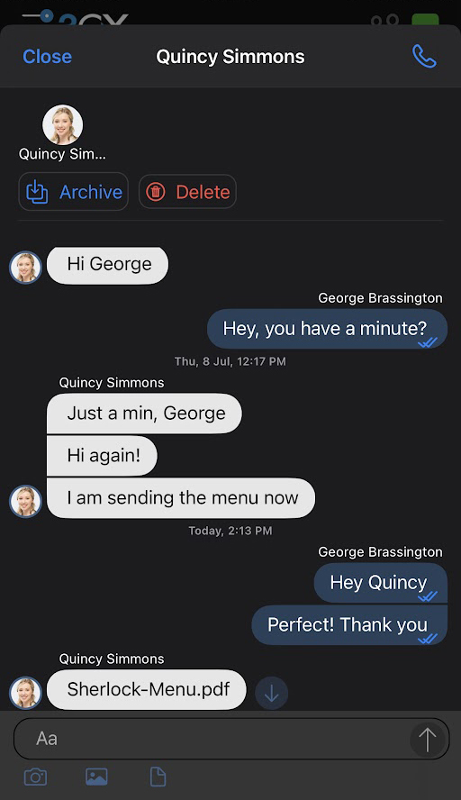 Voice Solutions chat 1 - Voice Solutions